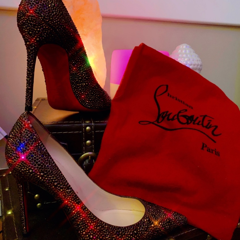 Christian Louboutins Swarovski So Kate. Size 38.5 Gem